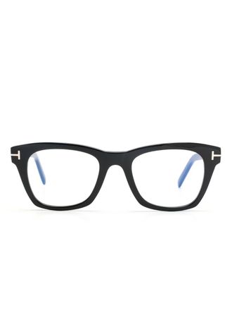 Tom Ford Eyewear square-frame optical glasses - unisex - Acetate - 52 - Black