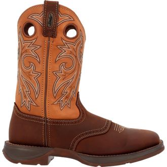 Durango Waterproof Steel Toe Western Boot in Brown And Tan at Nordstrom, Size 10.5