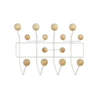 Vitra Wall coat rack Hang it all - Natural wood - Pine - Designer Charles & Ray Eames