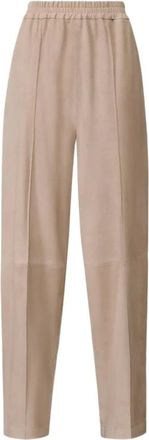 Fabiana Filippi Dames, Broeken, Beige, Maat: XS Linnen