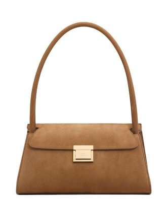 Ami Brown Studs Suede Shoulder Bag