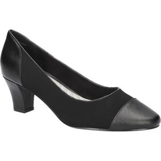 Easy Street Wes Cap Toe Pump in Black Lamy at Nordstrom Rack, Size 9.5