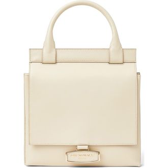 Bruno Magli Etta Slim Leather Satchel in Cream at Nordstrom Rack