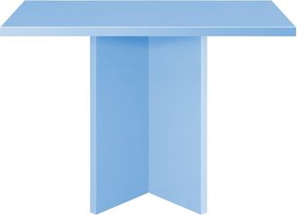 Really Nice Things Mesa de comedor cuadrada con tablero laminado de 3 cm en azul