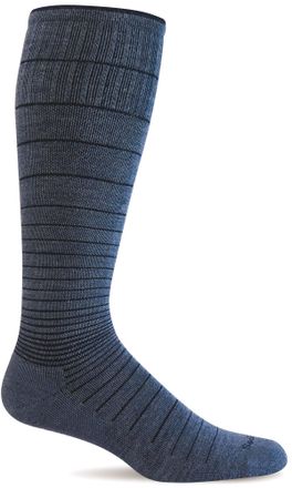 Sockwell Womens Circulator Moderate Graduated Compression Sock, Denim, M/L