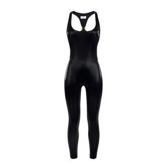 Elisabetta Franchi Dames, Jumpsuits & Playsuits, Zwart, Maat: XS Vinyl
