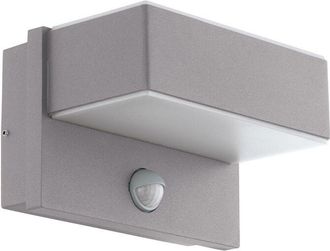 Eglo Eglo - Azzinano - led Outdoor Flush Wall Light with pir Motion + Dawn / Dusk Sensor Silver IP44