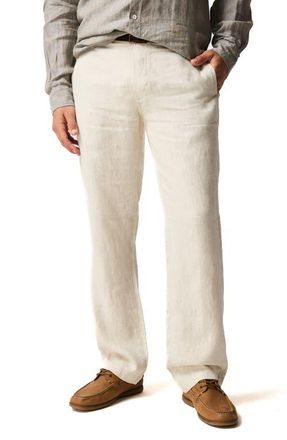 Rodd & Gunn Linen Resort Pants in Oatmeal at Nordstrom, Size 44R