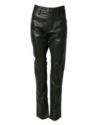 Dsquared2 Dsquared&sup2; Full Grain Leather Mid Waist Trouser Mens Pants