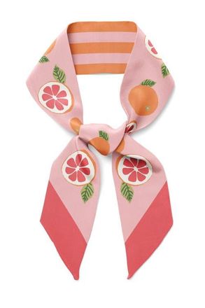 Centinelle California Pomelo Twilly Ribbon Scarf in Orange at Nordstrom