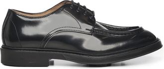 Giuliano Galiano Zwarte leren veterschoenen - Heren - Nette schoenen - Zwart - 40 EU - Schoenen