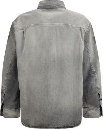 Off-white Mens Gray Denim Shirt