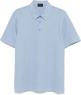 Brioni piqué polo shirt - Blue
