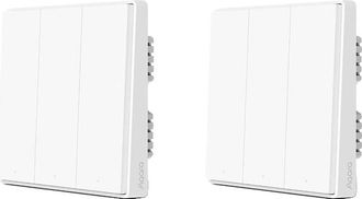 OEM Interruptor De Pared Inteligente, Compatible Con Zigbee, Control Remoto Inal&aacute;mbrico, 2 X D1 Con Neutro 3k