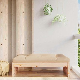 vidaXL Vidaxl - Taburete De Jard&iacute;n Madera Maciza De Pino 120x80 Cm