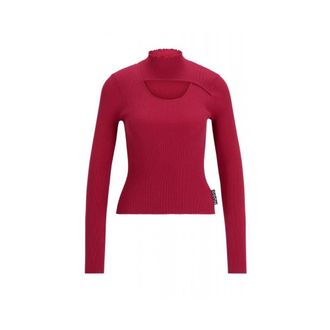 HUGO BOSS Truien & Vesten, Heren, Roze, L, Hugo - Truien > Gebreide kleding met ronde hals