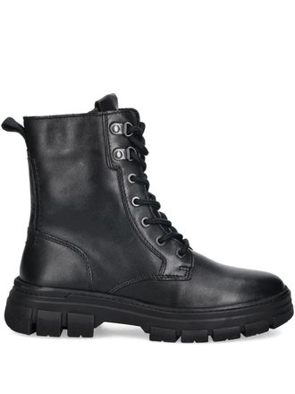 Marc O'Polo 35 mm Josy combat boots met chunky zool en veters - Zwart