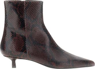Aeyde Schoenen, Dames, Bruin, 36 EU, Leer, Heeled Boots