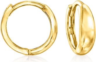 RS Pure by Ross-Simons Italian 14kt Yellow Gold Huggie Hoop Earrings