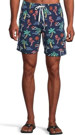 Chubbies Chubbies The Neon Lights 7(Classic Lined Swim Trunk) Mens Swimwear : XL, Polyester/Spandex