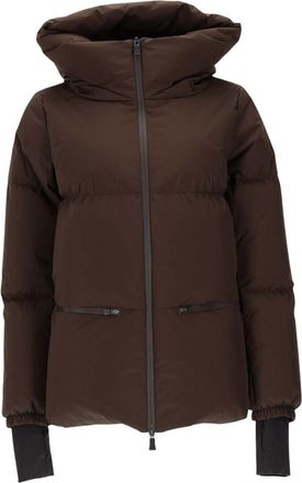Herno Brown Solid Hood Jacket
