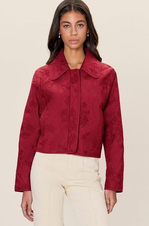 Rebecca Taylor Zuri Quilted Jacket in Dark Berry at Nordstrom, Size X-Small