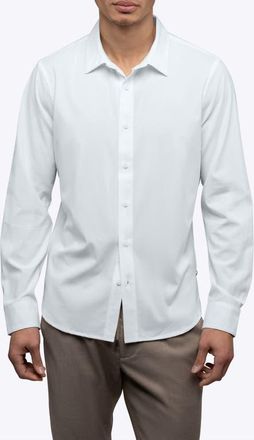 Cuts Soho Long Sleeve Button Up Shirt in White at Nordstrom, Size Xx-Large