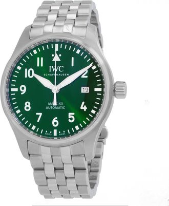 IWC Pilot Mark XX Automatic Green Dial Mens Watch IW328206