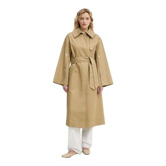 Day Birger Et Mikkelsen Lior Jas - Dames - Trenchcoats - Beige - XS - Katoen - Jassen
