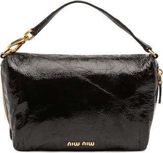 Miu Miu Pre-owned Miu Miu Patent Zip Handbag Ladies DEB0CLQOR9US3JLL