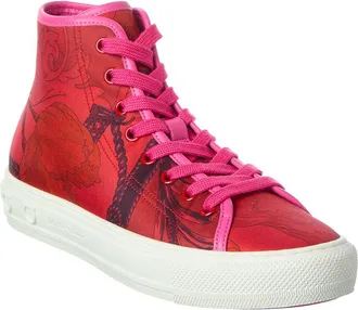 Ferragamo High Top Canvas Sneaker