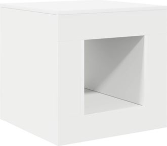 vidaXL Mesa De Centro Blanco 51.5 X 50 X 50 Cm Madera De Ingenier&iacute;a Vidaxl