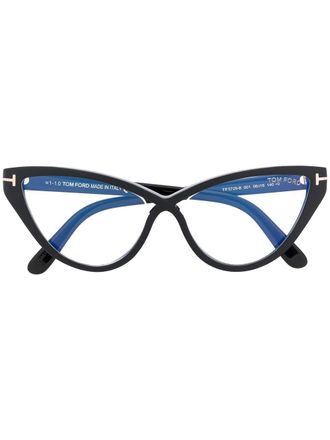 Tom Ford Eyewear Occhiali cat-eye FT5729B - Nero