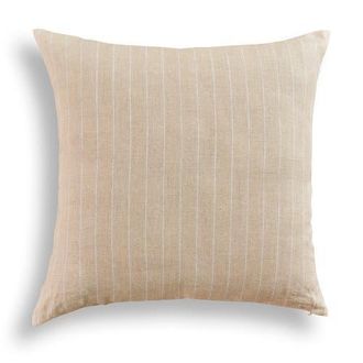 Solino Home Linen Pillow Cover - Montauk in Natural And White at Nordstrom, Size Large