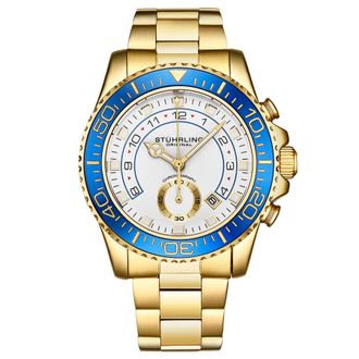 St&uuml;hrling Aquadiver Quartz White Dial Mens Watch M16745