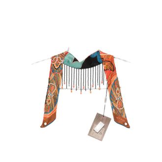Etro Paisley-pattern Beaded-fringe Neckerchief