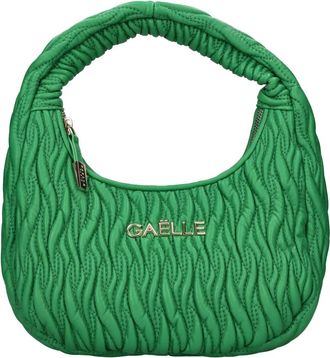 Ga&euml;lle Paris Maxi Hobo Pliss&eacute; - Dames - Handtassen - Groen - ONE Size - Leer - Tassen
