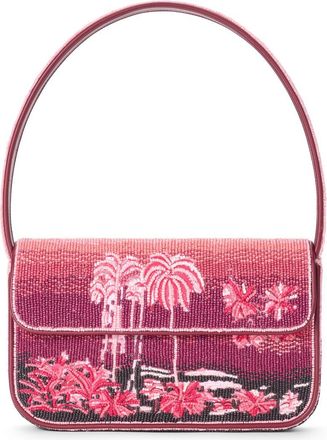 Staud Tommy Beaded Shoulder Bag in California Clouds at Nordstrom