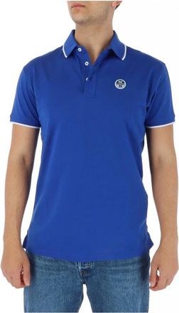 North Sails Blauw poloshirt met korte mouwen - Heren - Polos - Blauw - S - Katoen - Tops