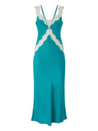 Pinko lace-detail sleeveless dress - Blue