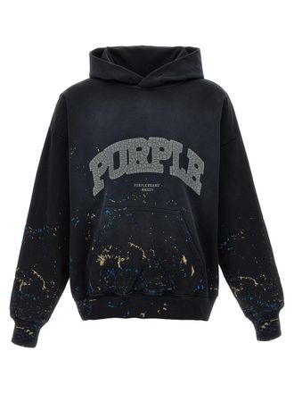 Purple Embroidery Hoodie