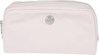 Tory Burch Medium Twist Cosmetica Tas - Dames - Toilettassen - Roze - ONE Size - Polyester - Tassen