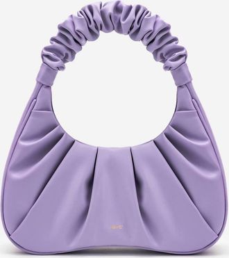 JW PEI Womens Gabbi Vegan Leather Scrunchie Shoulder Bag In Lilac