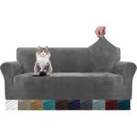 OEM Funda De Sof&aacute; De Terciopelo Grueso Y S&uacute;per El&aacute;stico Para Perros Y Gatos, Apta Para Mascotas, Protector De Muebles El&aacute;stico, 1 Pieza, Felpa (3 Plazas, 