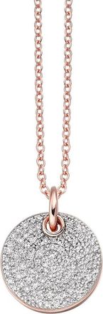 Monica Vinader Ava Diamond Disc Pendant Charm in Rose Gold at Nordstrom Rack
