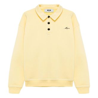 Msgm Polo - Sweatshirts & Hoodies - Mujer - Amarillo - L