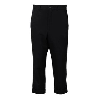 Comme Des Gar&ccedil;ons Cropped Broeken - Dames - Vrijetijds broeken - Zwart - XS - Wol - Broeken