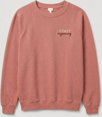 I Stole My Boyfriend's Shirt Unisex - Cut & Sewn Sweatshirt In Rainbow Bloom