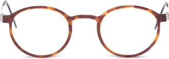 Lindberg 1014 round-frame glasses - Brown