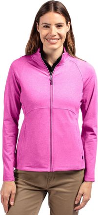 Cutter & Buck Adapt Eco Knit Heather Recycled Womens Full Zip